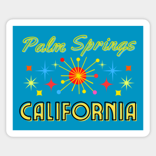 Sun and Stars in Lovely Palm Springs, California Sticker